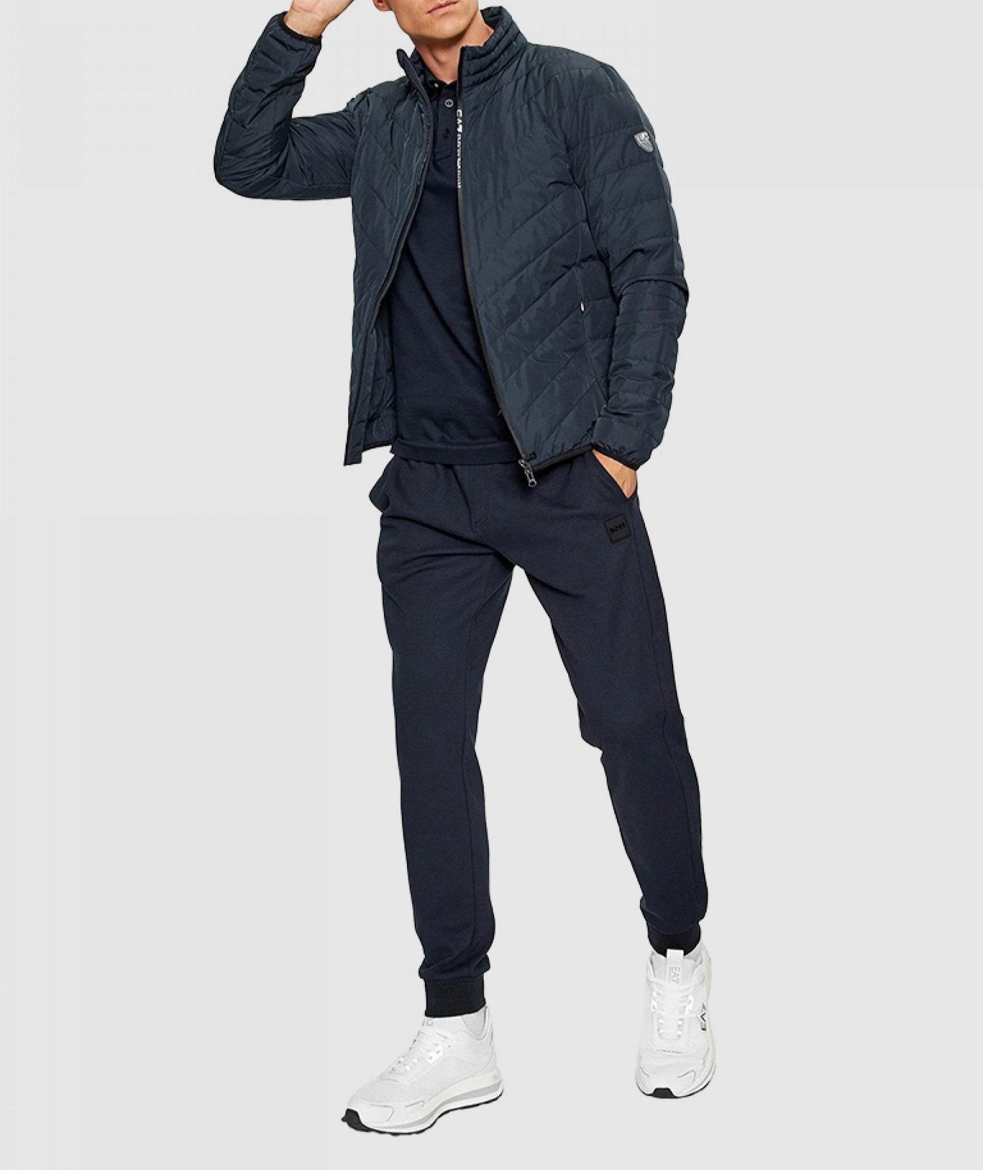 EA7 Emporio Armani Jacket Man Navy Blue - Harbi Brands