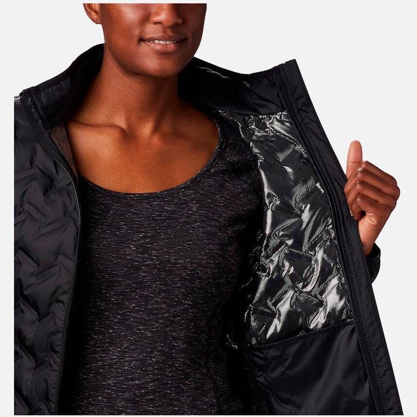 Columbia Delta Ridge Black Down Jacket For Women - Harbi Brands
