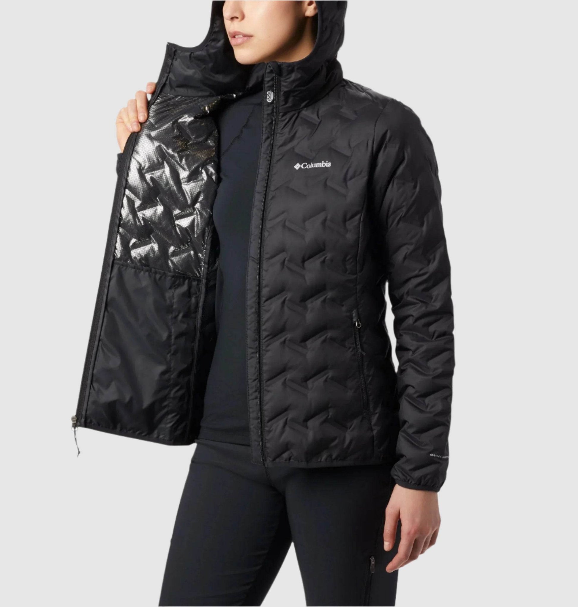 Columbia Delta Ridge Coat with Hat in Black for Women - Harbi Brands