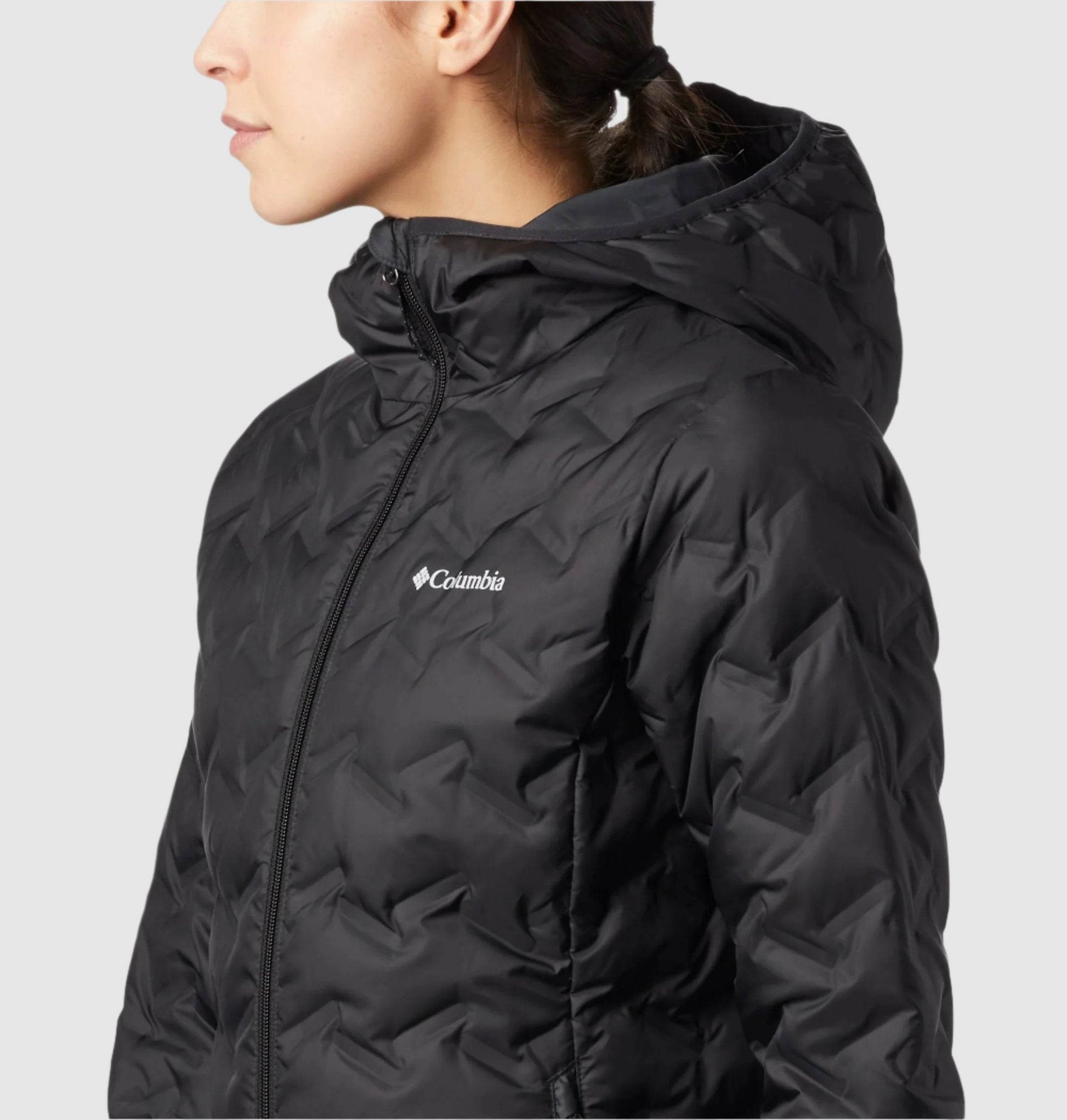 Columbia Delta Ridge Coat with Hat in Black for Women - Harbi Brands