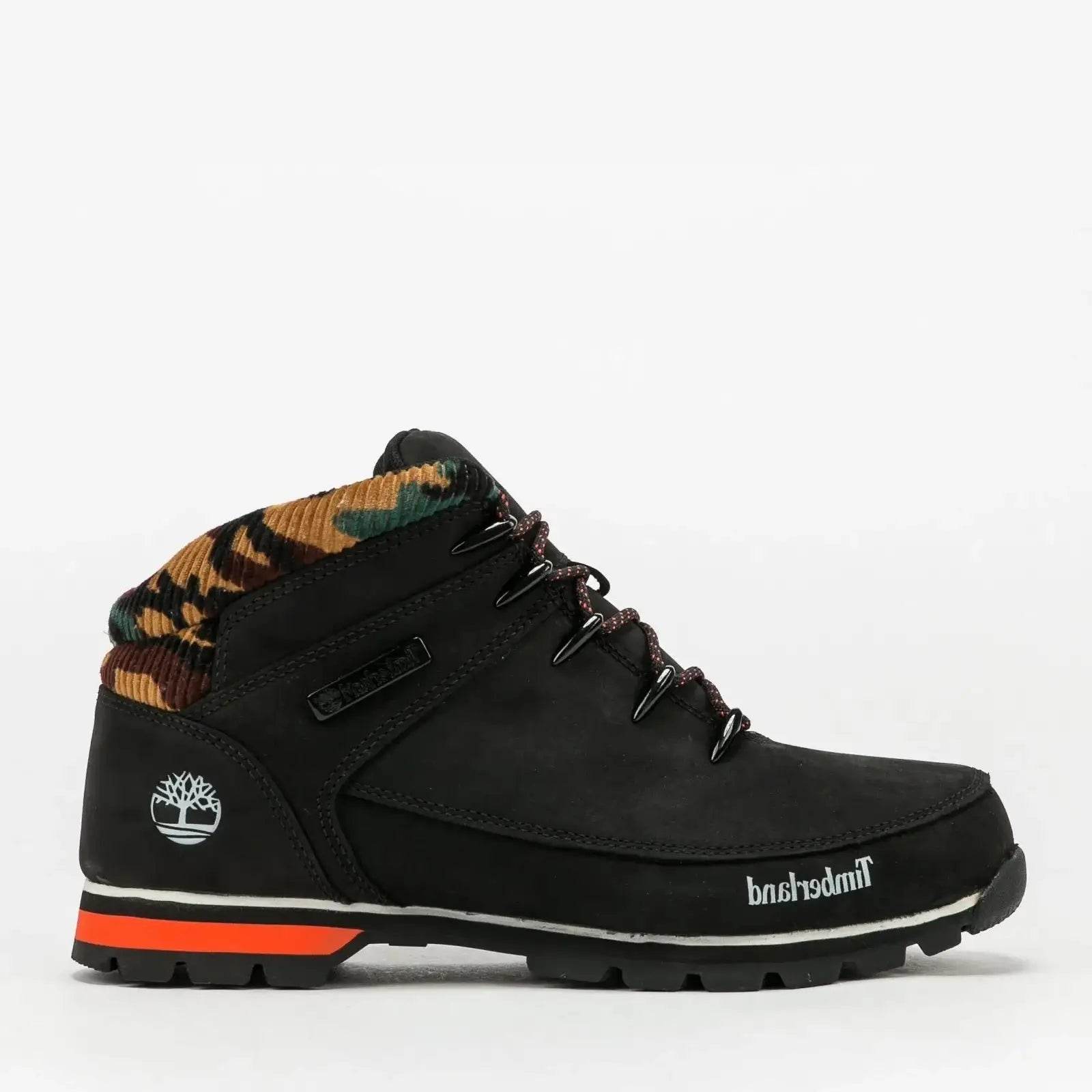 Timberland Boots Euro Sprint Mid Hiker Black Nubuck - Harbi Brands