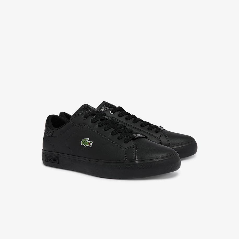 Lacoste Powercourt Burnished Leather Sneakers - Harbi Brands