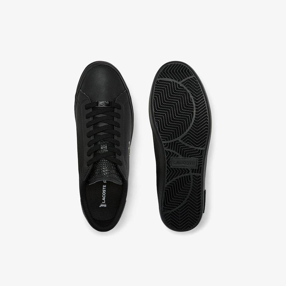 Lacoste Powercourt Burnished Leather Sneakers - Harbi Brands