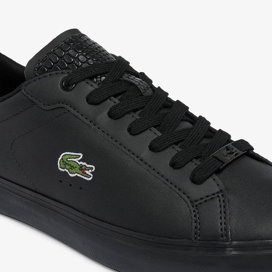 Lacoste Powercourt Burnished Leather Sneakers - Harbi Brands