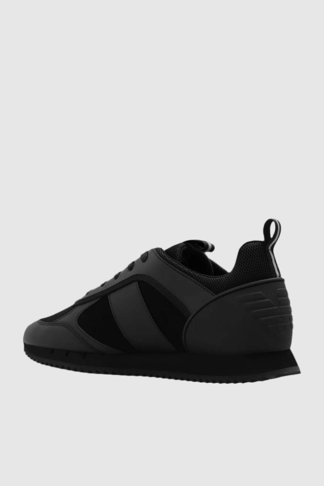 EA7 Emporio Armani Black Sports Shoes - Harbi Brands