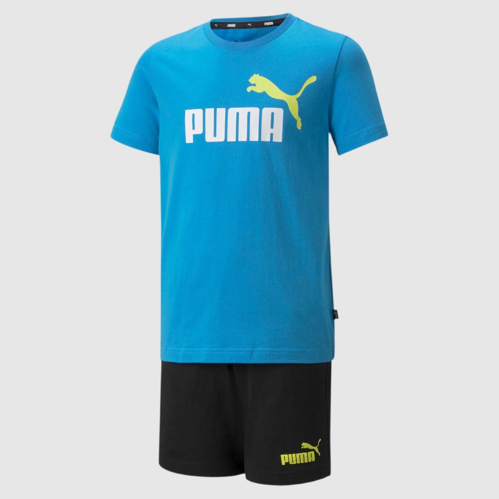 Puma Jersey Youth Blue Shorts Set - Harbi Brands