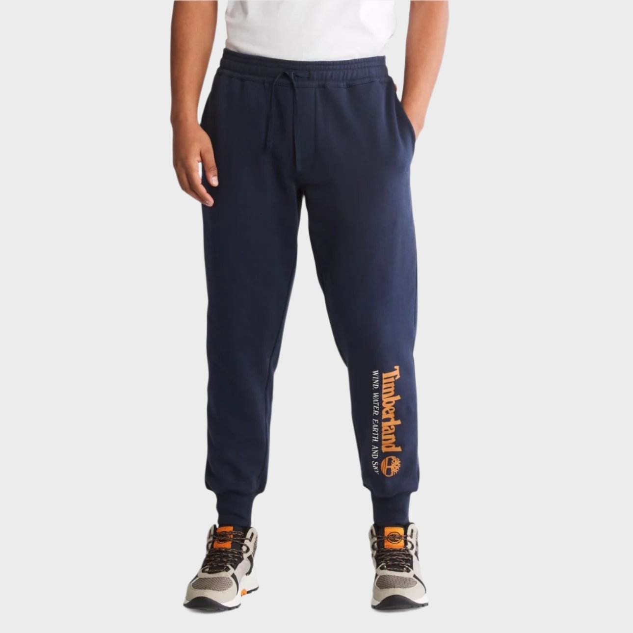 Timberland Sweatpants With Brand Logo Print On The Leg At The Bottom - Harbi Brands