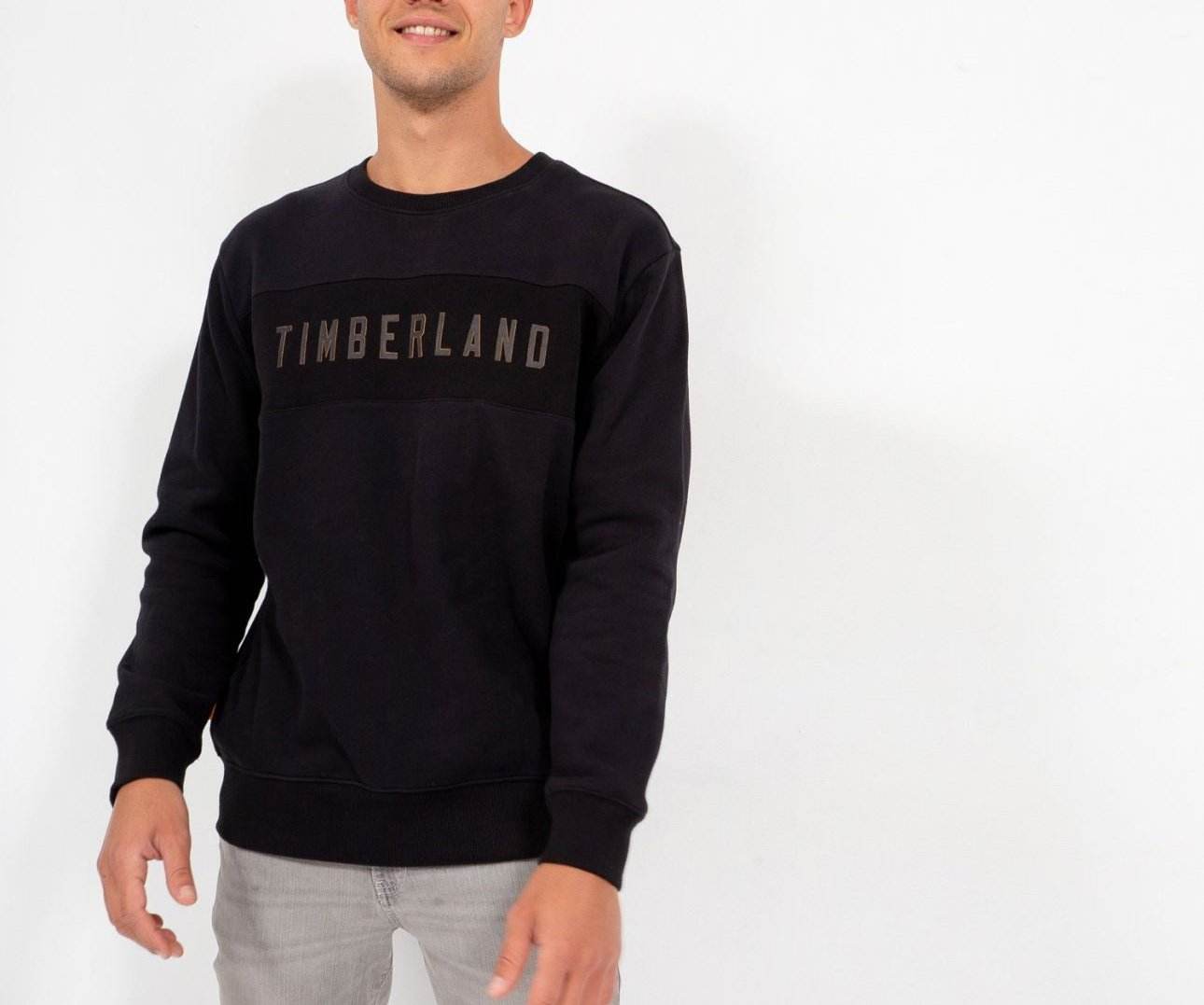Timberland Men's Sweatshirt With Timberland Lettering - Harbi Brands