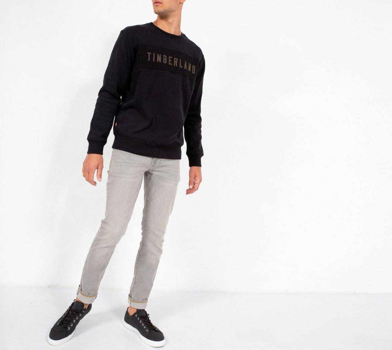 Timberland Men's Sweatshirt With Timberland Lettering - Harbi Brands