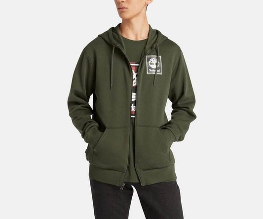 Timberland Buffalo Sweatshirt With Cap And Square Printed Logo - Harbi Brands