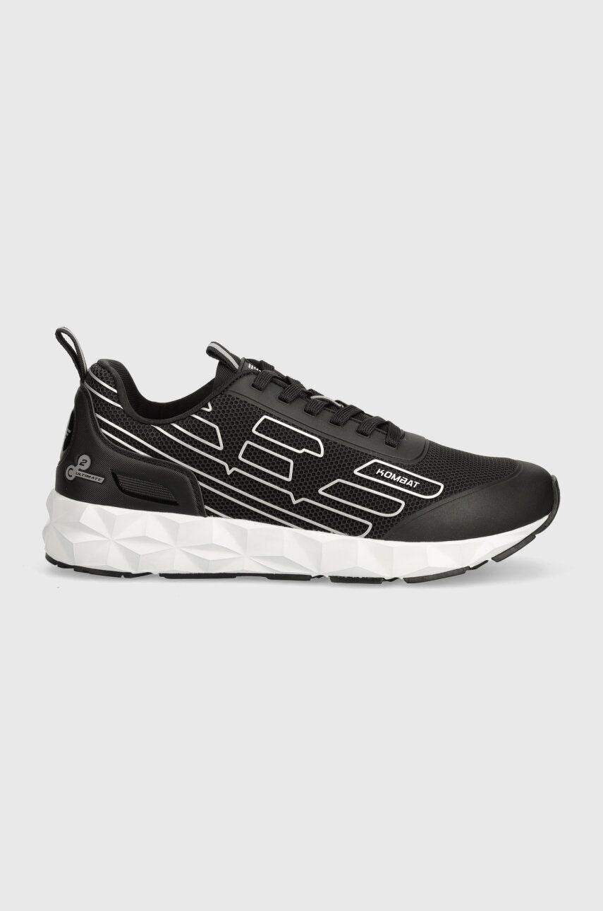 EA7 Emporio Armani Black Sports Sneakers - Harbi Brands