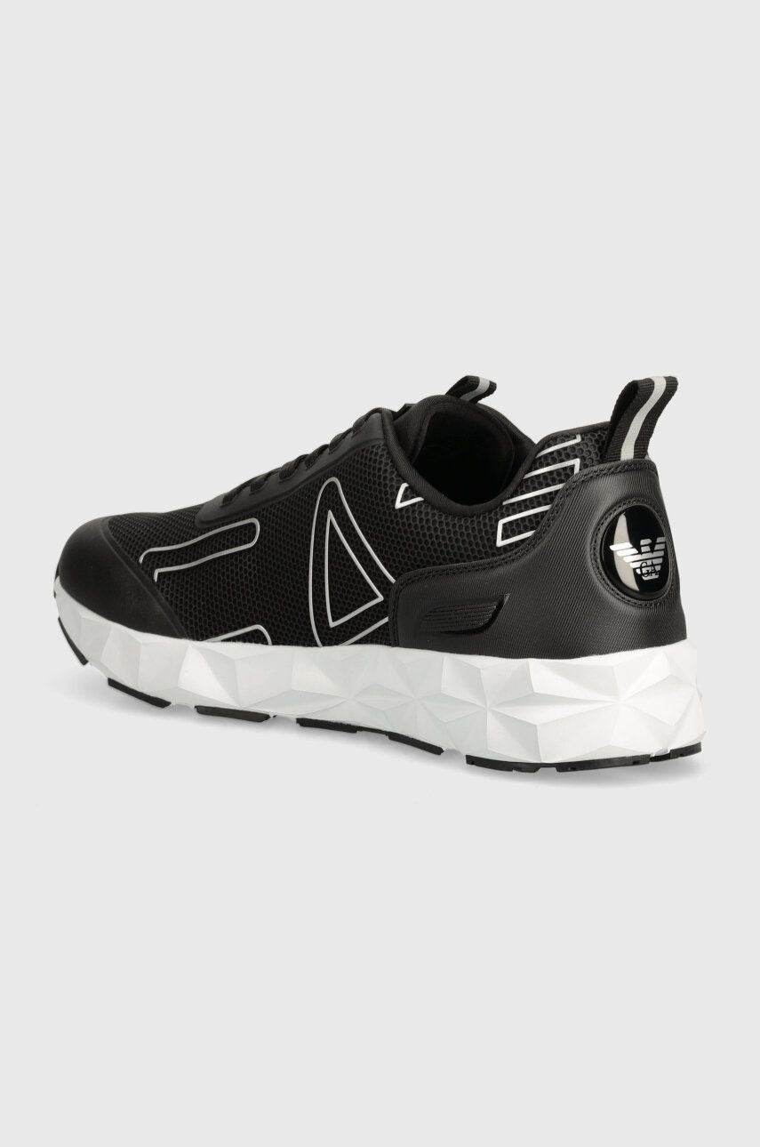 EA7 Emporio Armani Black Sports Sneakers - Harbi Brands
