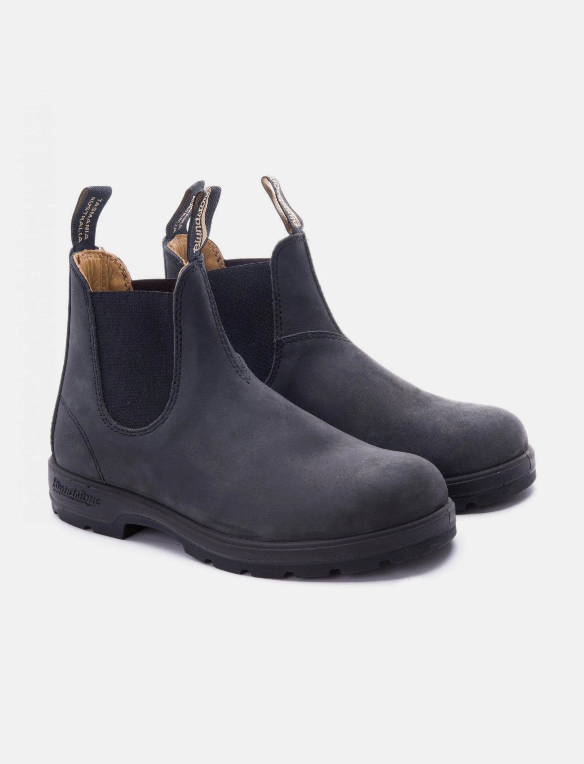 Blundstone Chelsea BLM587 - Rustic Black - Harbi Brands
