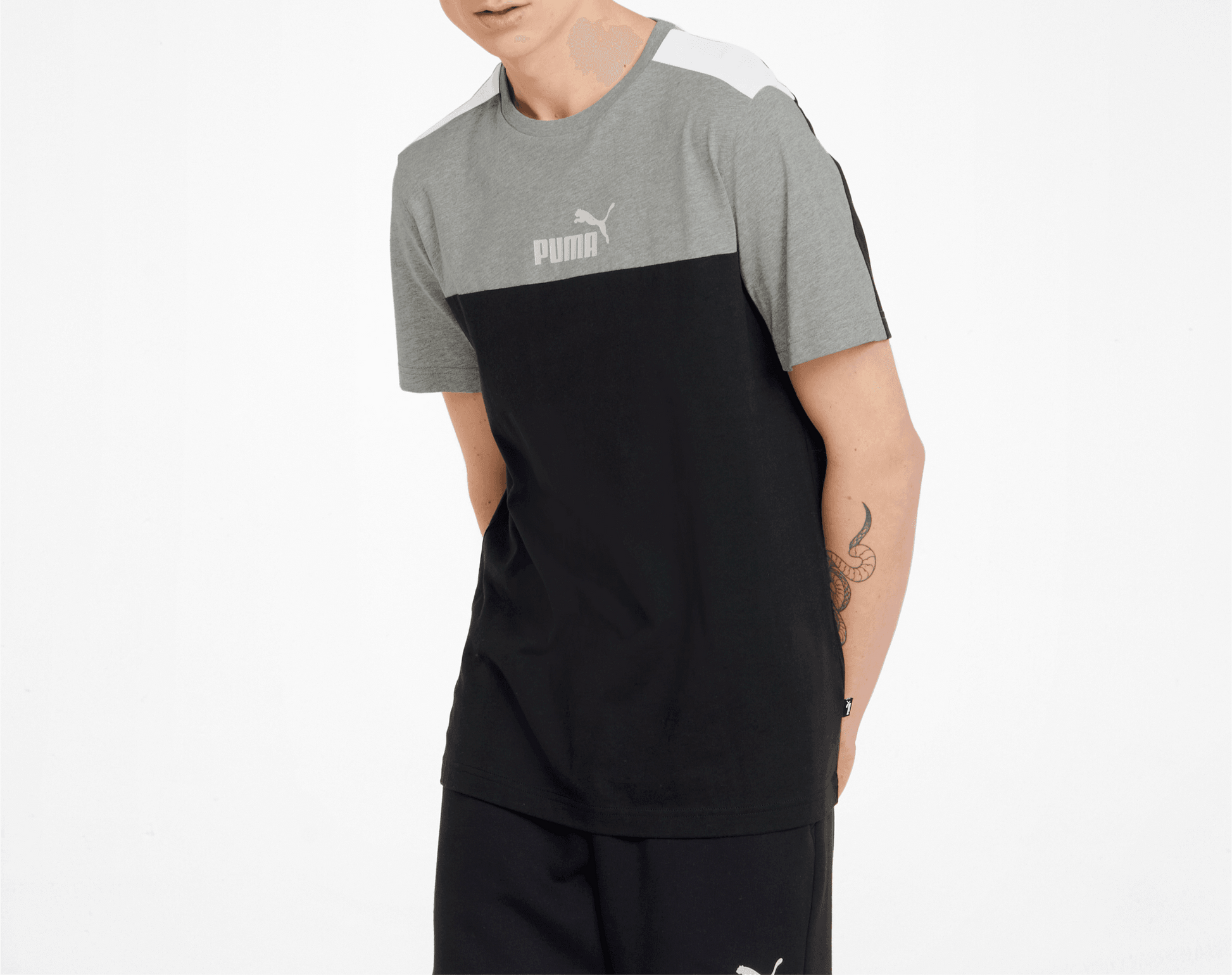Puma Essentials+ Block Tee Men - Harbi Brands