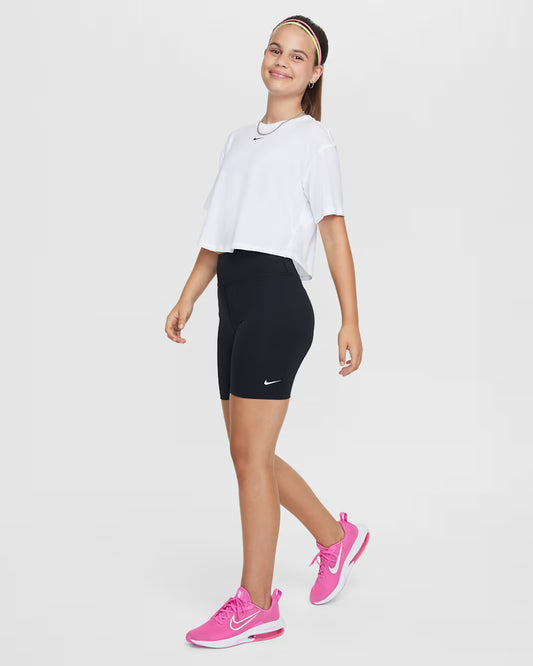 Nike One Older Kids' (Girls') Dri-FIT 12.5cm (approx.) Biker Shorts