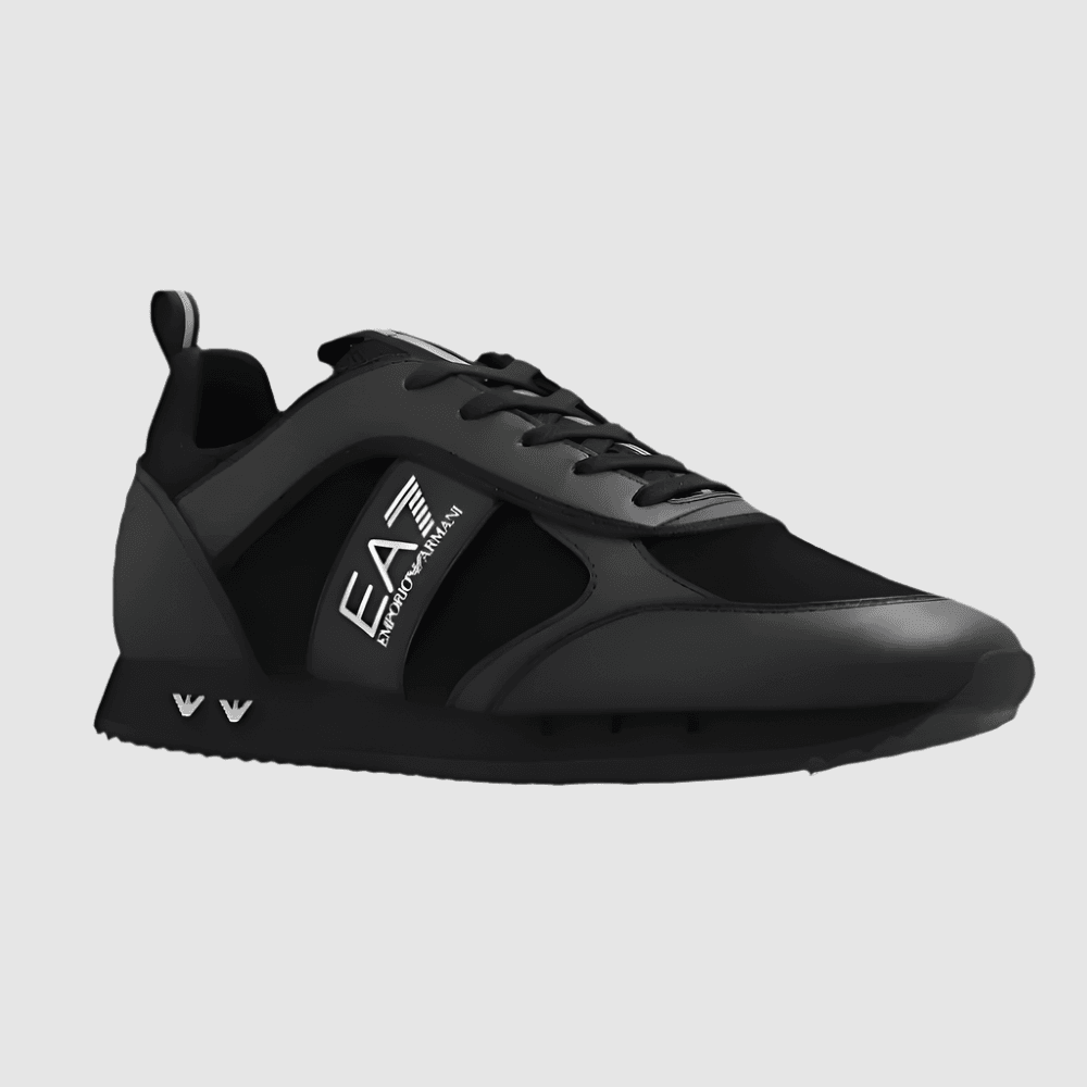 EA7 Emporio Armani Black Sports Shoes - Harbi Brands