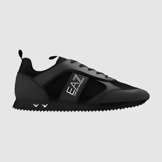 EA7 Emporio Armani Black Sports Shoes - Harbi Brands