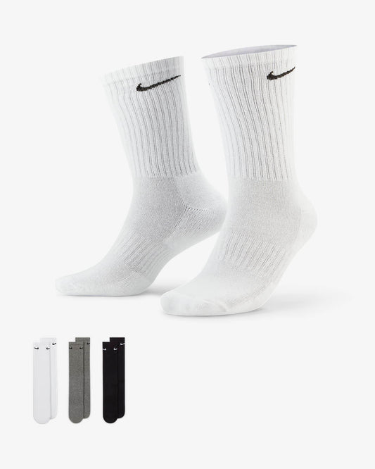 Nike Everyday Cushioned Training Crew Socks (3 Pairs) - Harbi Brands