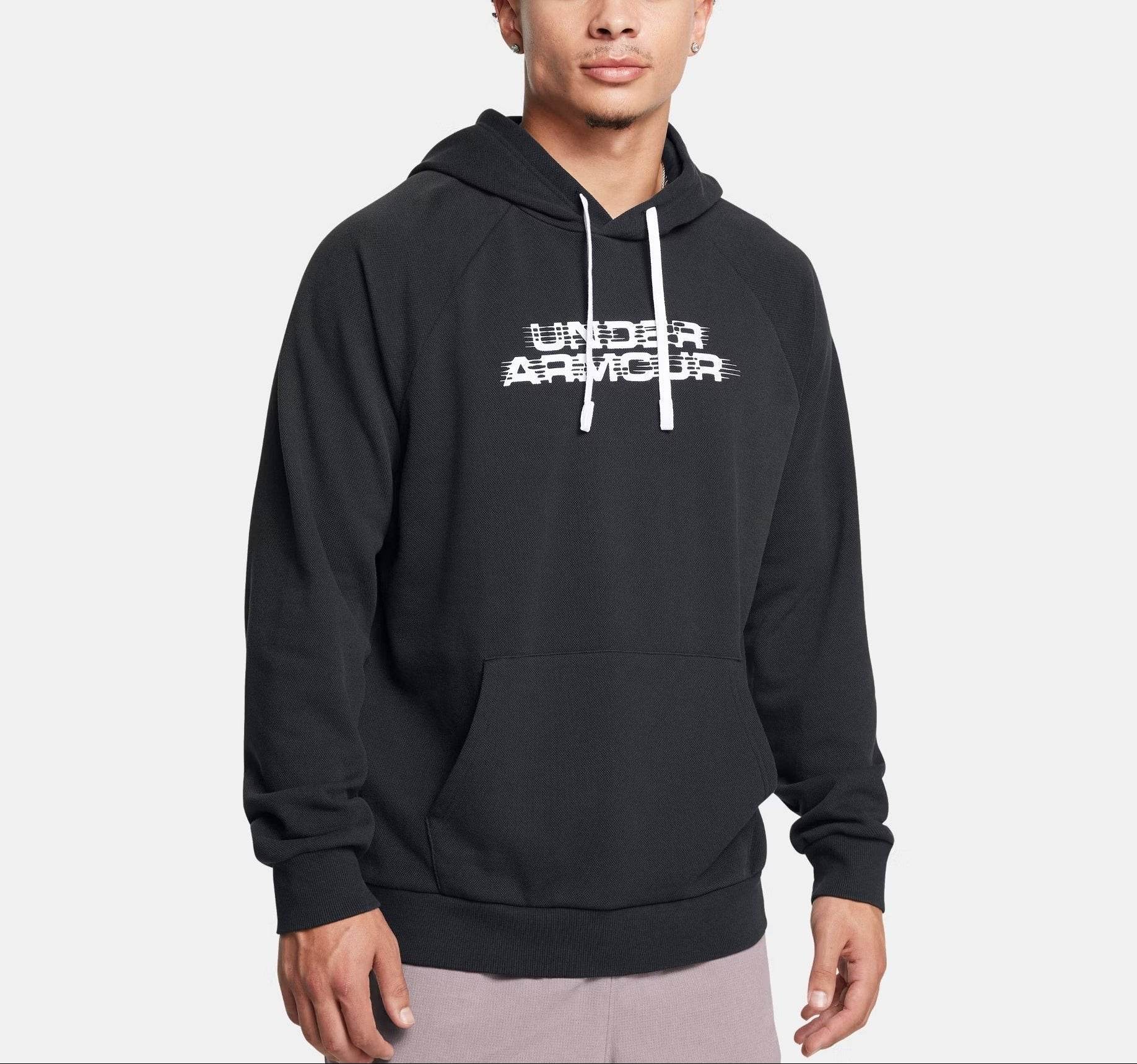 Under Armour Men's Rival Fleece Textured Glitch Hoodie - Harbi Brands