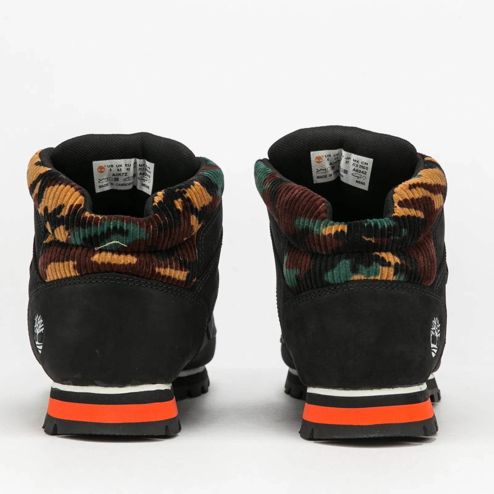 Timberland Boots Euro Sprint Mid Hiker Black Nubuck - Harbi Brands