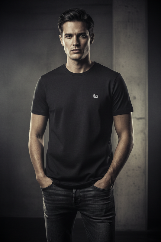 Lee Patch Logo T-Shirt short sleeve washed black