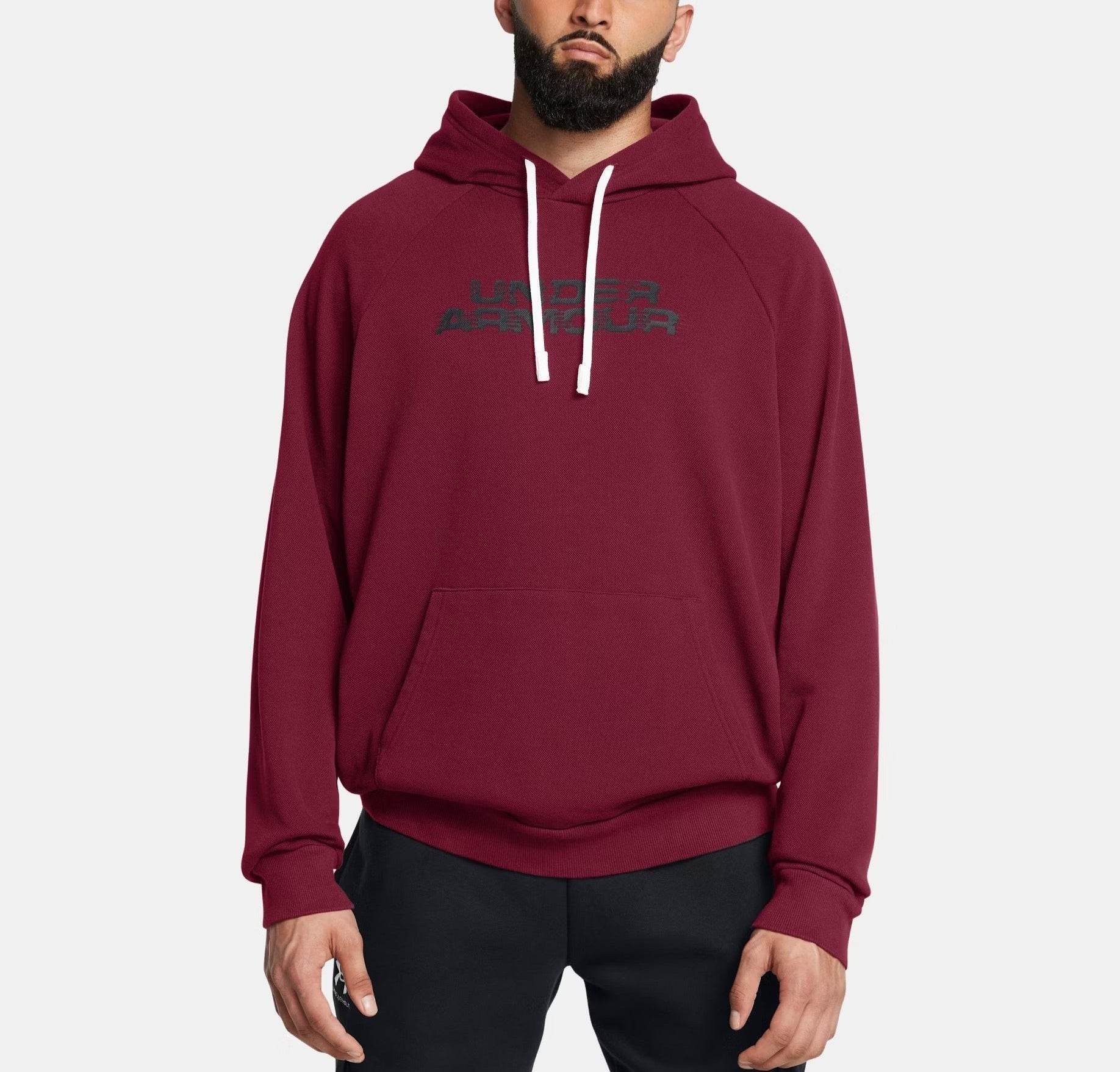 Under Armour Men's Rival Fleece Textured Glitch Hoodie - Harbi Brands