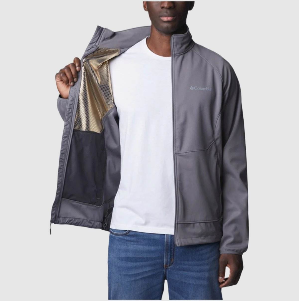 Columbia Canyon Meadows Men's Gray Jacket - Harbi Brands