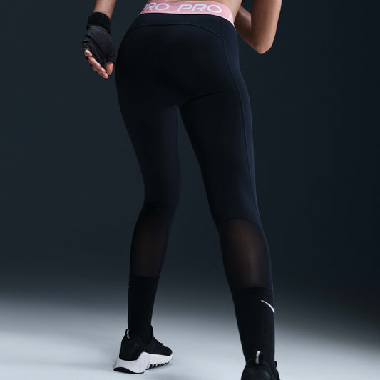 Nike Pro Women's Mid-Rise Mesh-Panelled Leggings