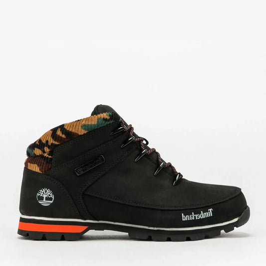 Timberland Boots Euro Sprint Mid Hiker Black Nubuck