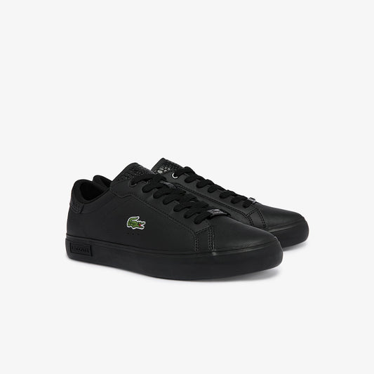 Lacoste Powercourt Burnished Leather Sneakers