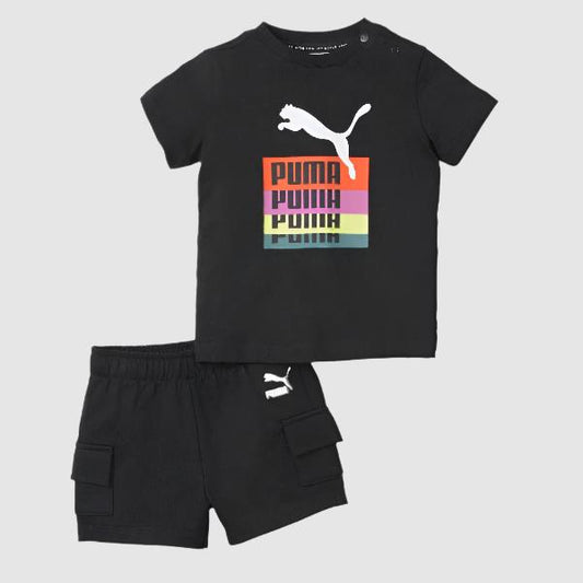 Puma Minicats Tee and Shorts Babies' Set