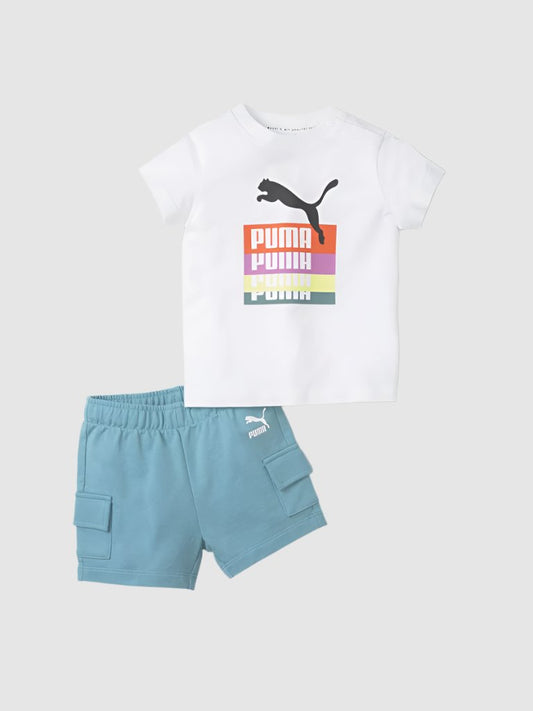 Puma Minicats Tee and Shorts Babies' Set