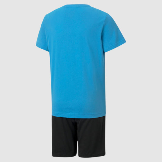 Puma Jersey Youth Blue Shorts Set