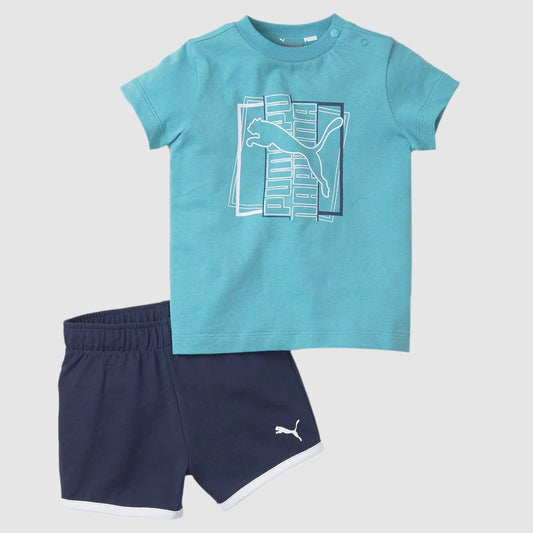 Puma Minicats Tee and Shorts Babies' Set