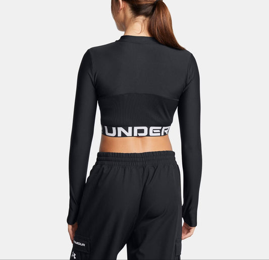 Under Armour Women's HeatGear Rib ¼ Zip Long Sleeve