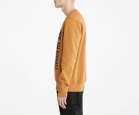 Timberland Sweatshirt With A Vertical Timberland Logo Print On The Front