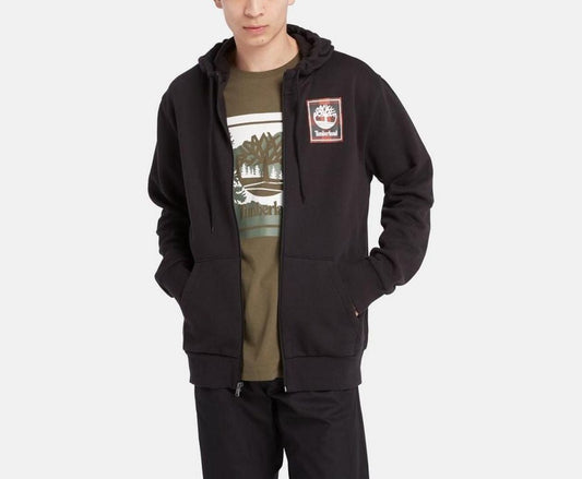 Timberland Buffalo Sweatshirt With Cap And Square Printed Logo