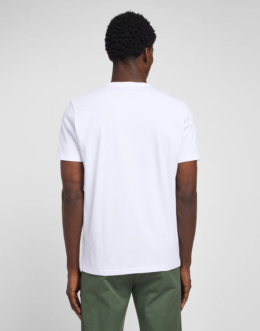 Lee Jeans Wobbly Logo Tee in White