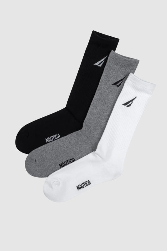 Nautica Pack Of 3 Pairs Of Thick High Socks For Men