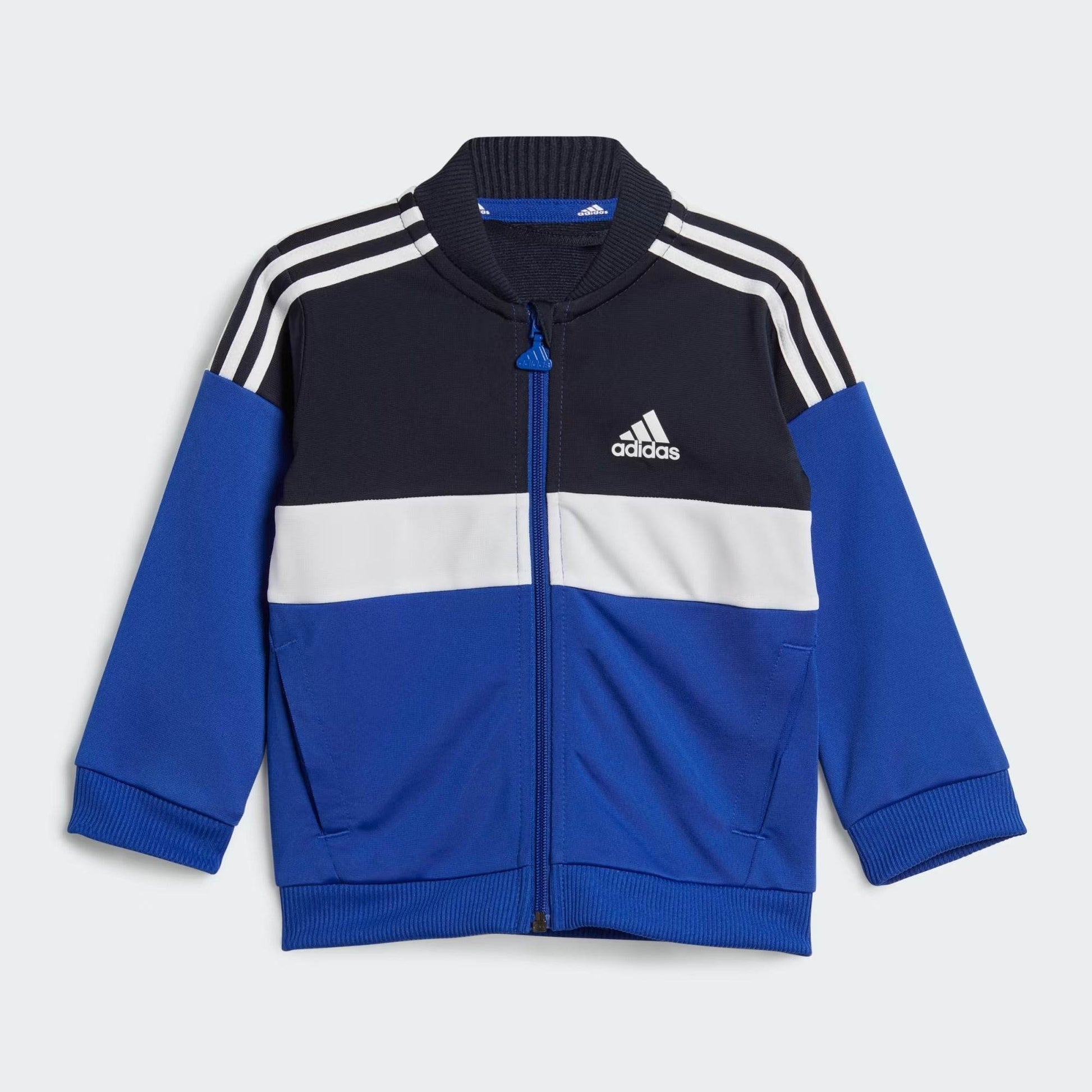 Adidas Tiberio 3-Stripes Colorblock Shiny Track Suit Kids - Harbi Brands