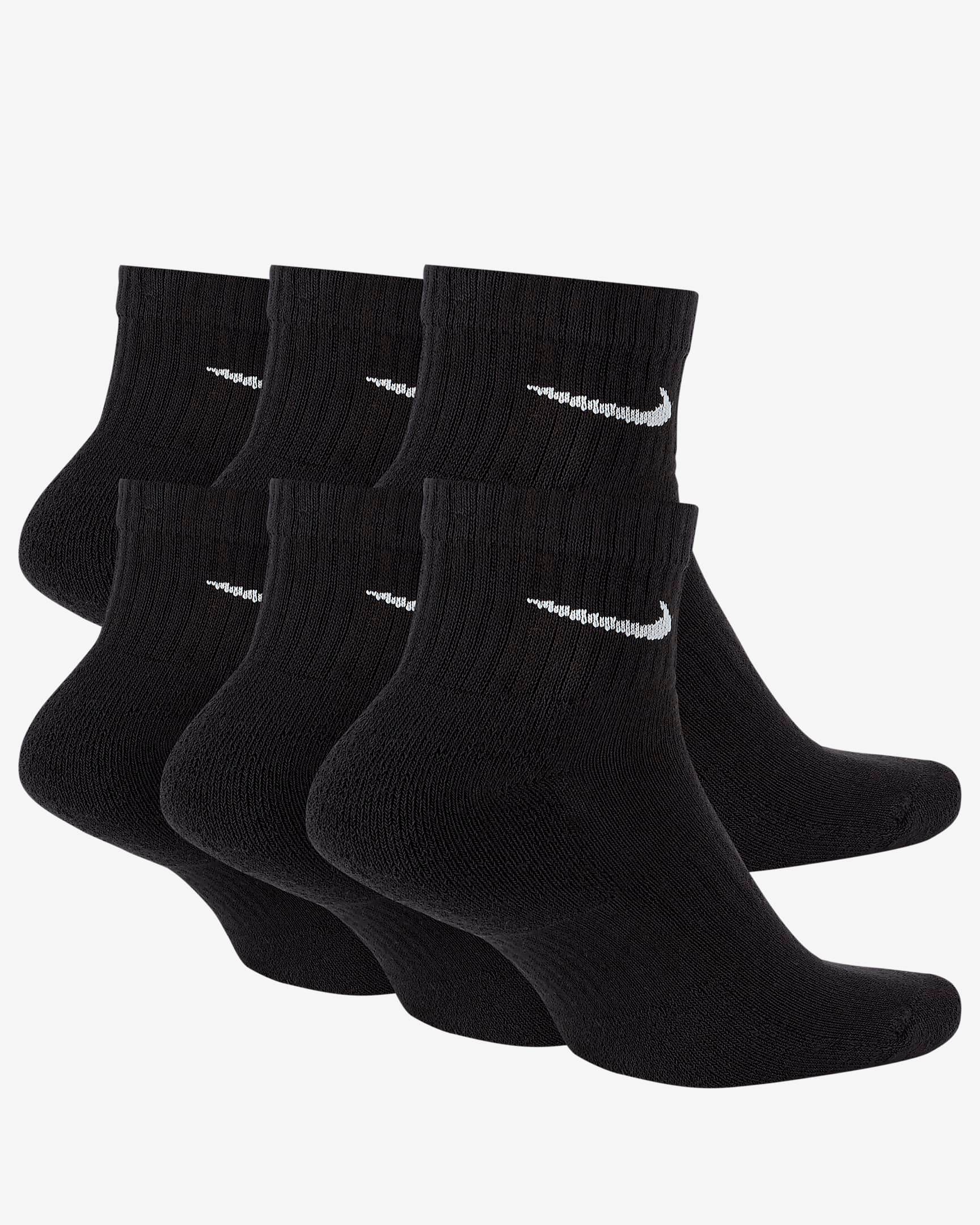 Nike Everyday Cushioned Training Ankle Socks (6 Pairs) - Harbi Brands