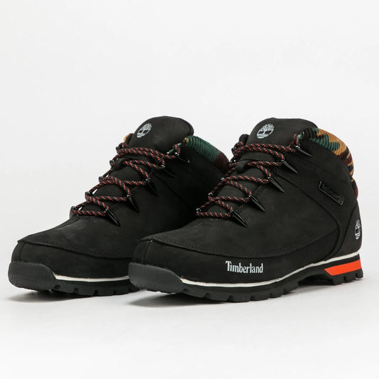 Timberland Boots Euro Sprint Mid Hiker Black Nubuck