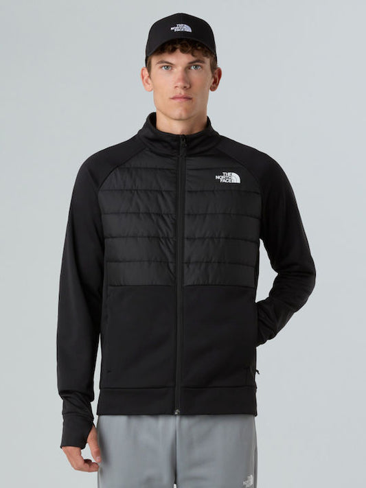 The North Face Reaxion 2.0 Fleece Hybrid Full Zip Jacket black white