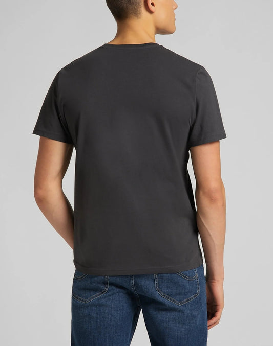 Lee Jeans Patch Logo Tee in Washed Black